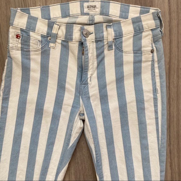 HUDSON JEANS 'Krista' Stripe Super Skinny โฆ - Picture 3 of 11